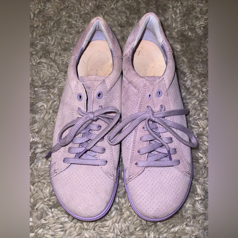 Birkenstock Womens BEND LOW Purple Suede Comfort Sneakers Sz 41 /10 265